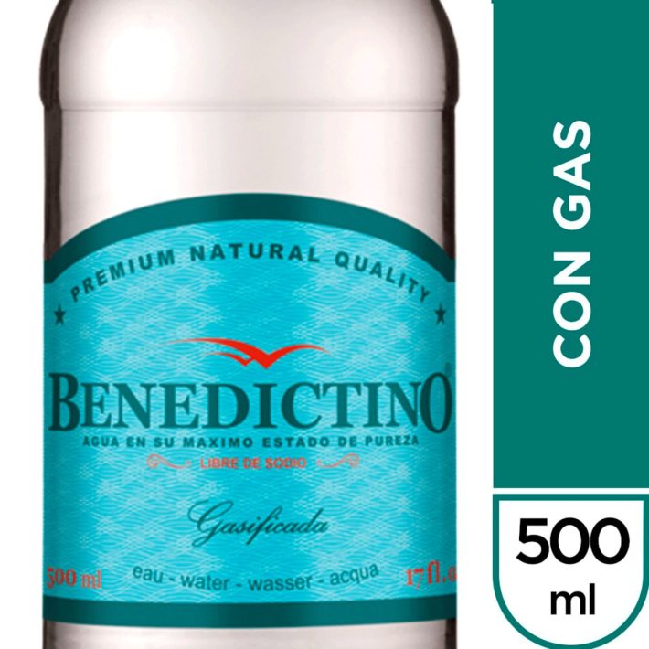 AGUA BENEDICTINO C/G 500ML