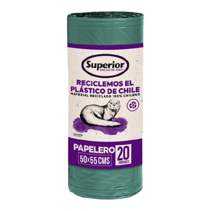 bolsa basura rollo 50x55 20 und verde Superior