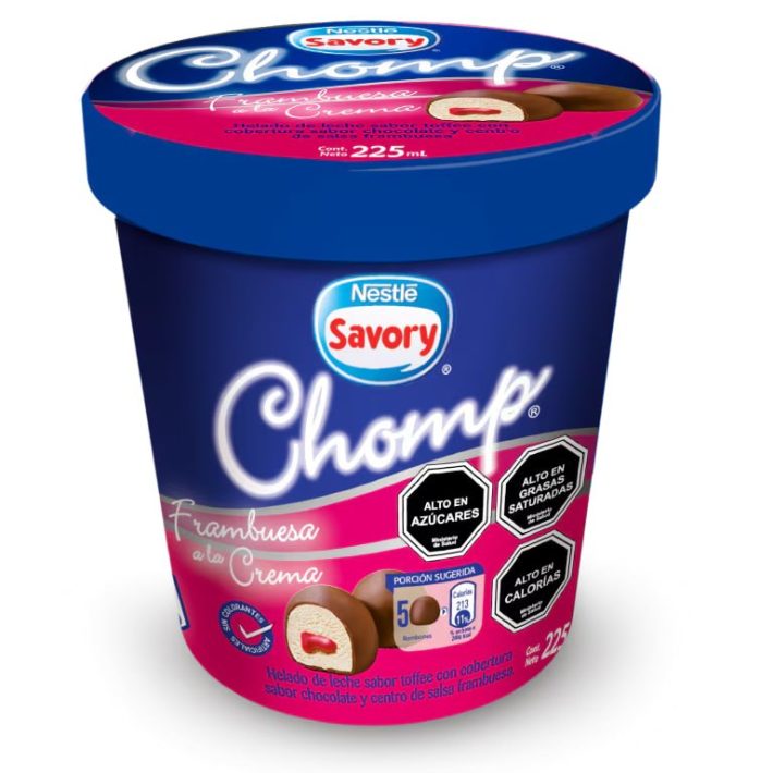 BOMBON HELADO CHOMP FRAMBUESA A LA CREMA 225 ML