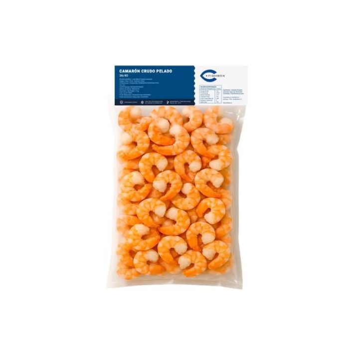 Camaron 36/40 Crudo Pelado Desvenado 1 Kg. Fishbox