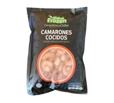 Camaron Cocido Pelado Desvenado Global Frozen 500 Gr. 100/150