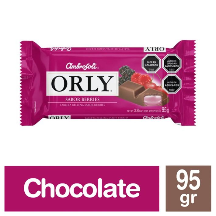 Chocolate Orly Sabor Berries 95 Gr