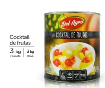 Cocktail de Frutas 3 Kg. Agro