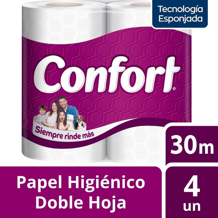 Confort 4 rollos de 30m c/u