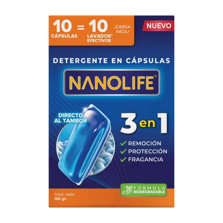 Detergente Nanolife Capsulas