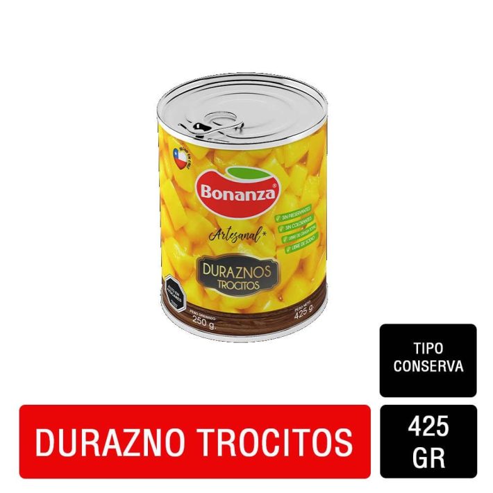 Durazno en Trocitos Bonanza 425gr