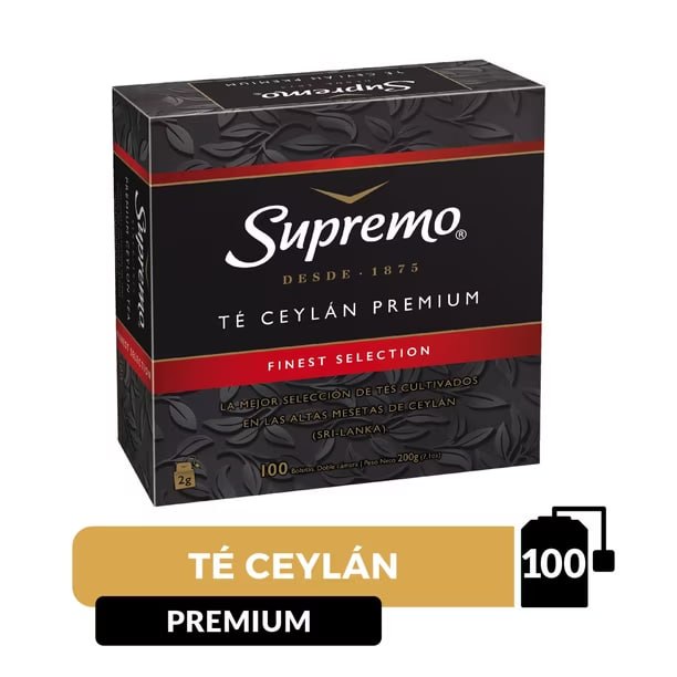 Te Supremo Negro 10x100