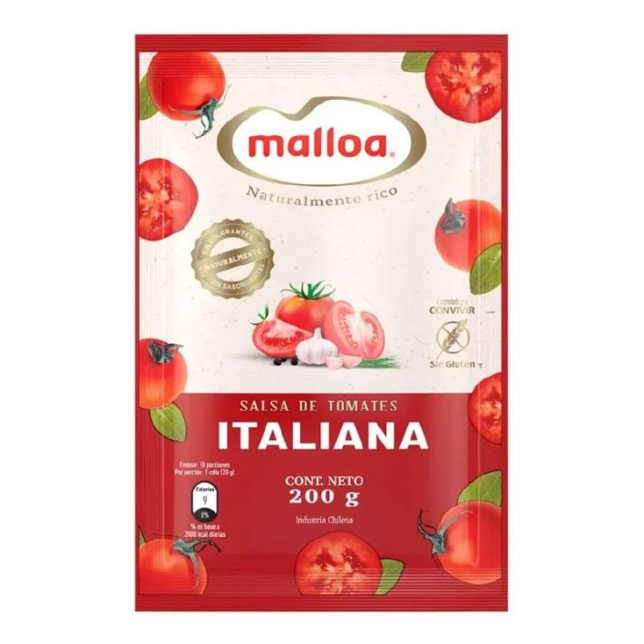 Salsa Tomate Italiana Malloa 38x200g