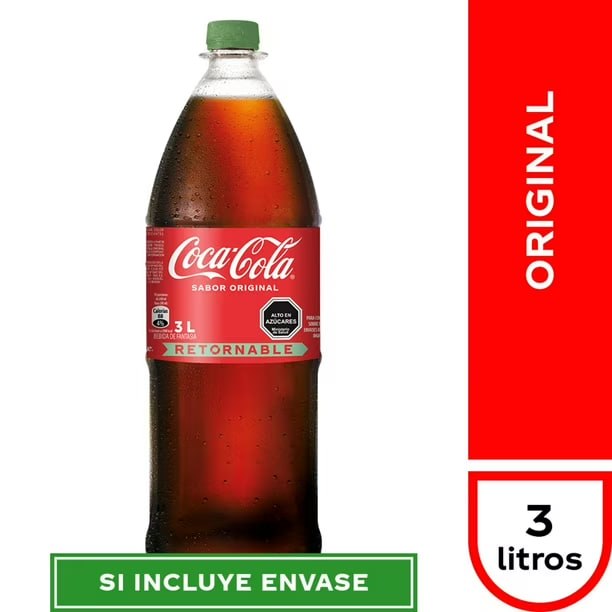 Coca Cola 3 Lts. Retornable
