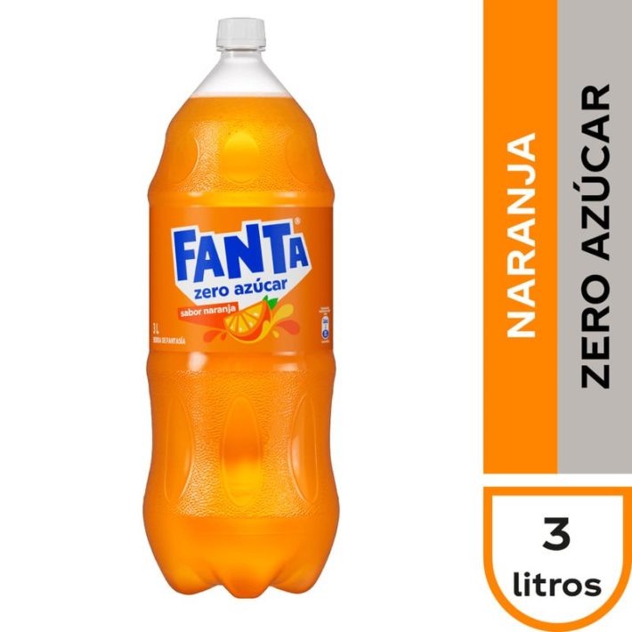 Fanta Zero 3 Lts. Retornable