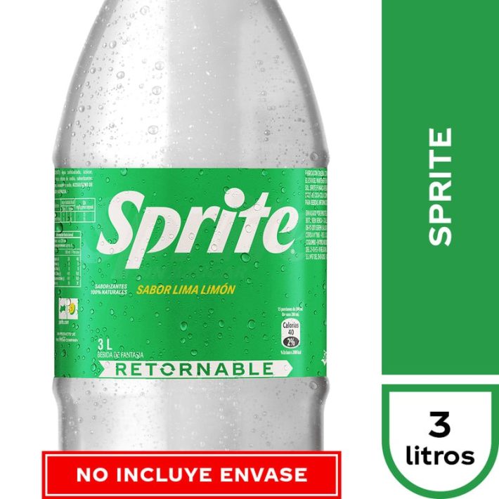 Sprite 3 Lts. Retornable