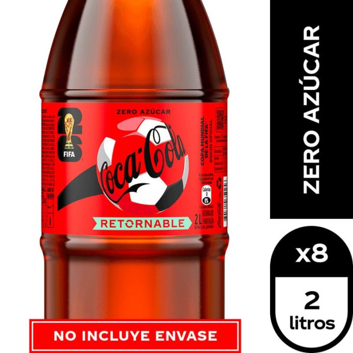 Coca Cola Zero 2 Lts. Retornable