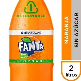 Fanta Zero 2 Lts. Retornable