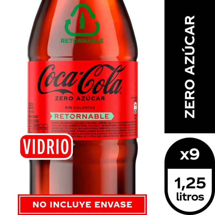 Coca Cola Zero 1,25 Lts. Retornable