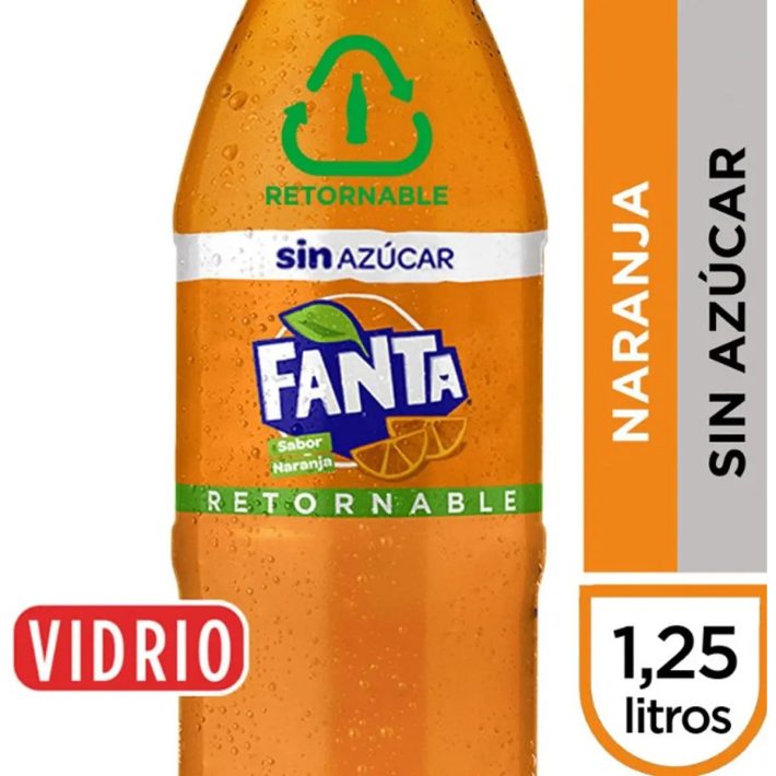 Fanta Zero 1,25 Lts. Retornable