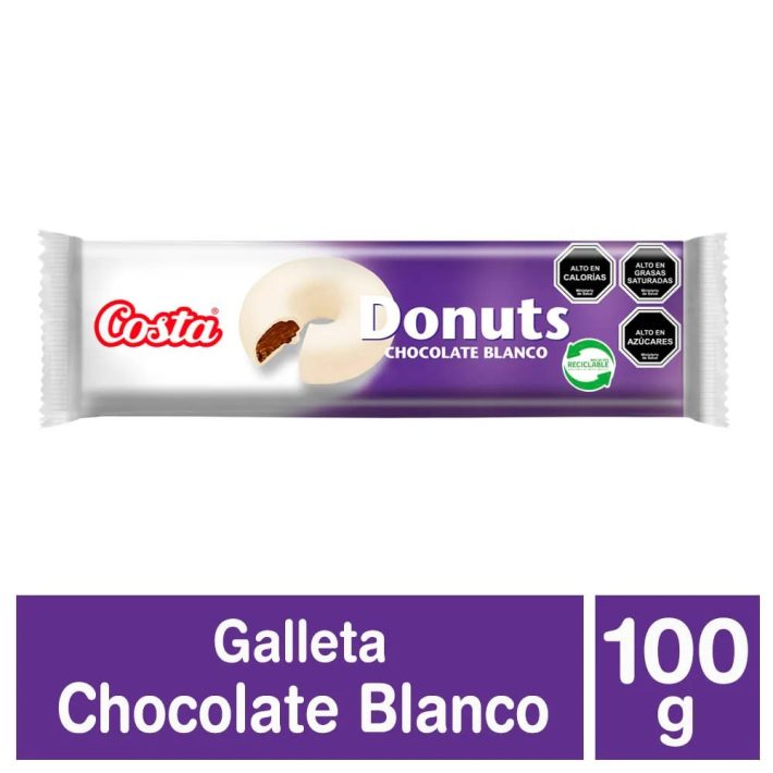Galleta Costa Donuts Chocolate Blanco 100gr