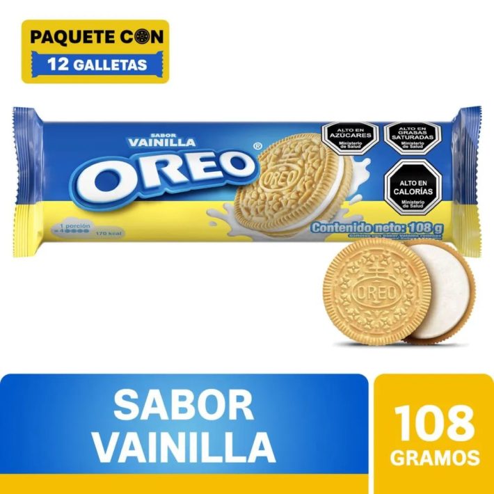 Galleta Oreo 108 Gr.Vainilla
