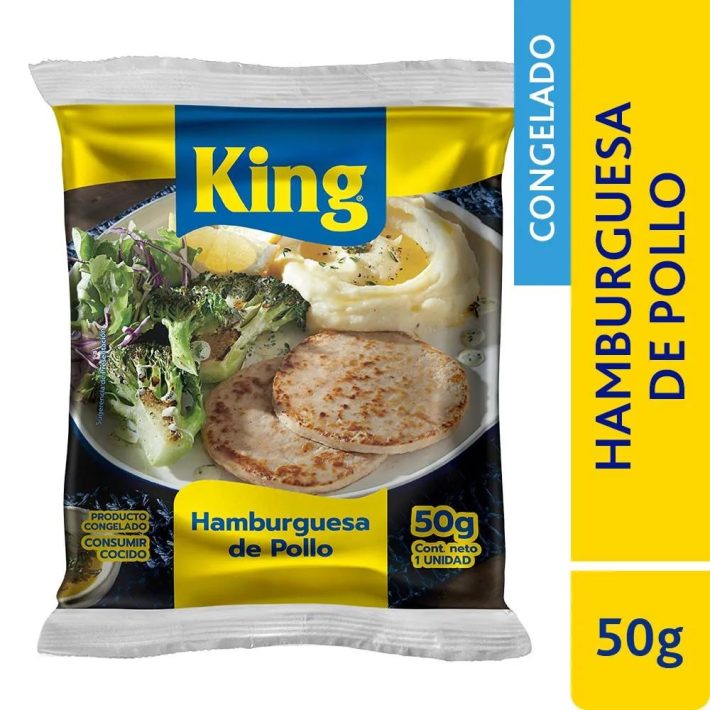 Hamburguesa King Pollo 50 Gr
