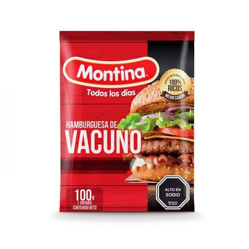 Hamburguesa Vacuno Montina 100 Gr