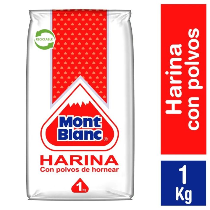 Harina Mont Blanc con polvo 1kg