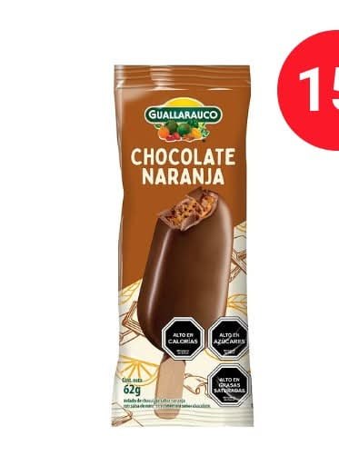 Helado chocolate naranja premium guallarauco