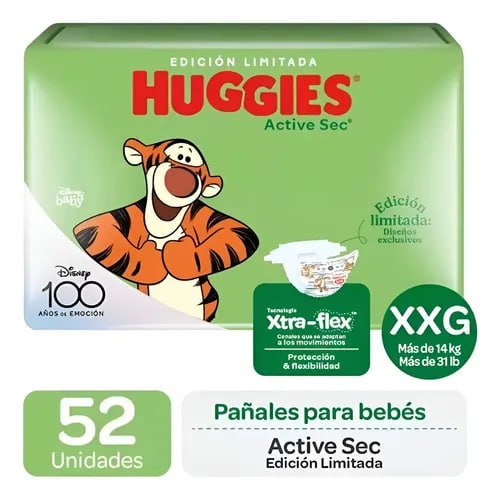 Huggies Extra Flex XXG, 52 Unid