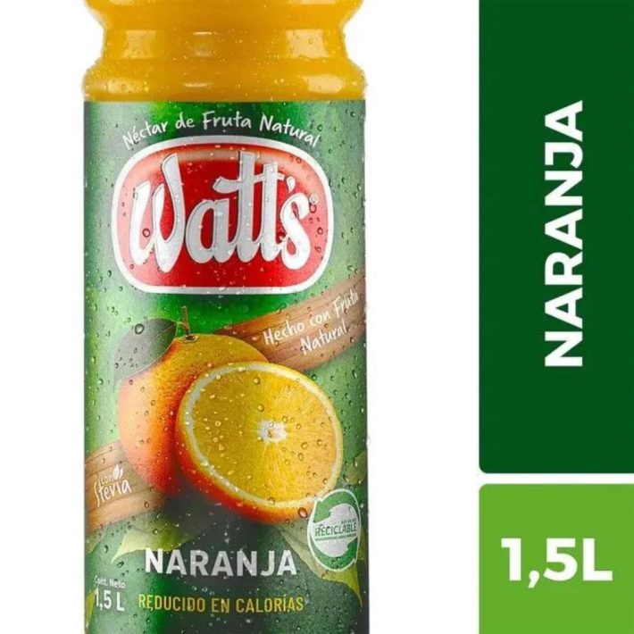 Jugo Watts Naranja 1,5 Lts