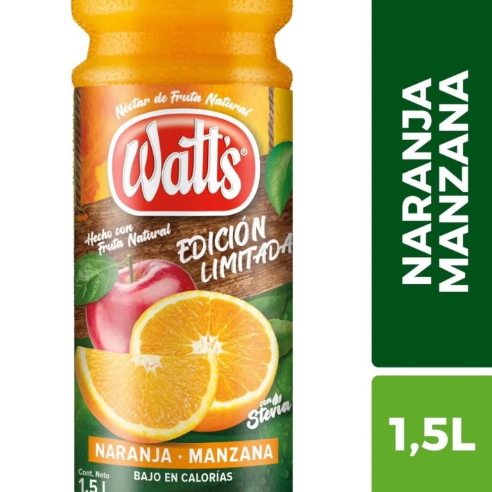 Jugo Watts Naranja Manzana 1,5 Lts