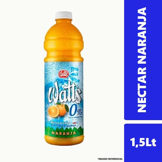 Jugo Watts Naranja Zero 1,5 Lts