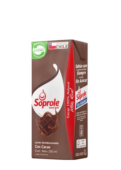 Leche Chocolate 200 ml. Soprole