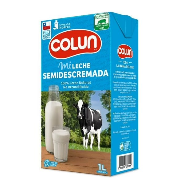 Leche semidescremada colun