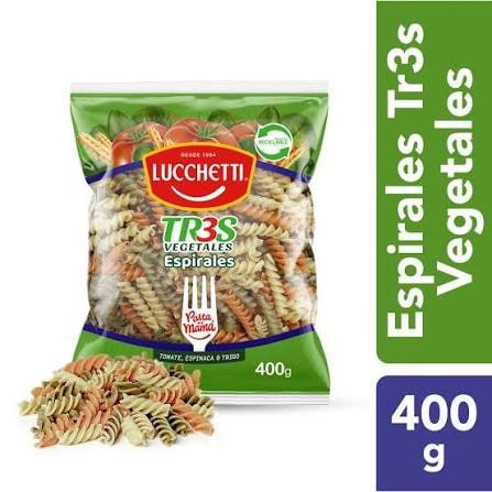 Lucchetti Tres Vegetales 400 Gr. Espirales