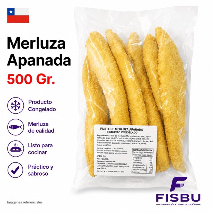 Merluza Apanada 500gr