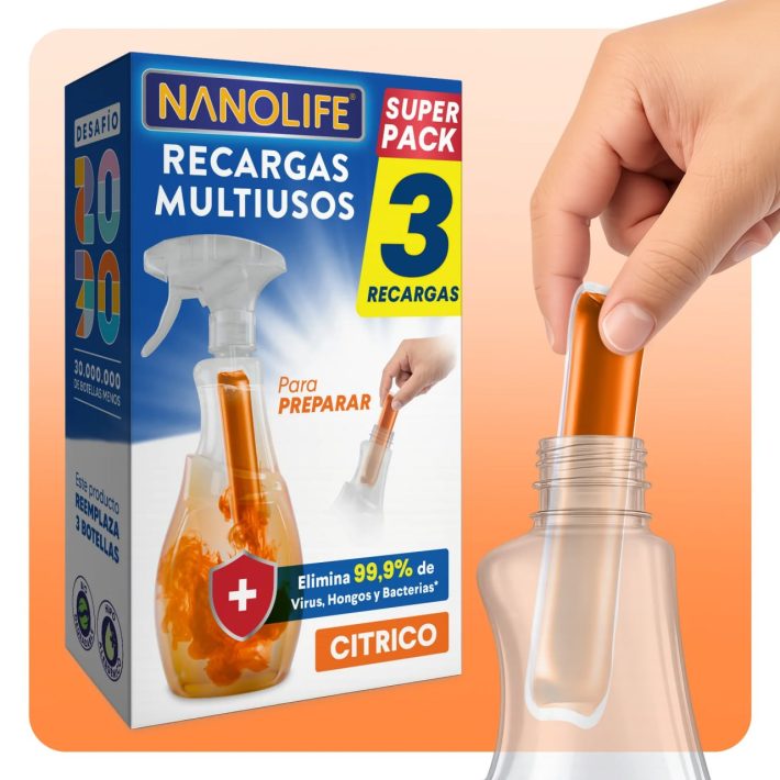 Nanolife Desinfectante Citris 750 cc. Spray