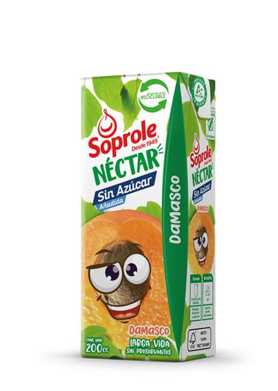 Nectar Bombillin 200 ml Damasco Soprole