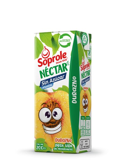 Nectar Bombillin 200 ml Durazno Soprole