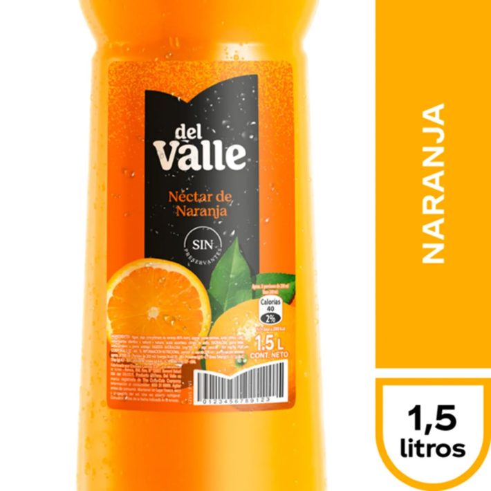 Nectar del Valle Naranja 1.5 Lts