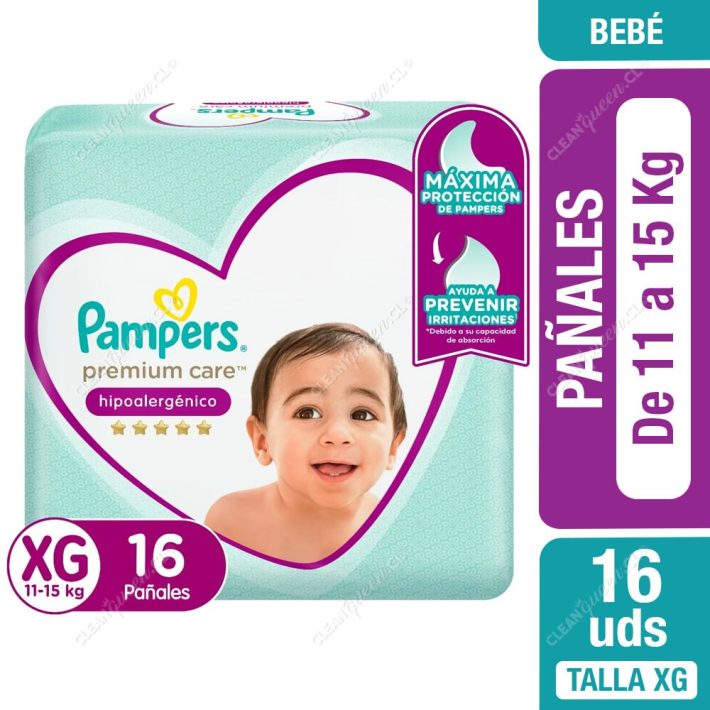 Pampers Premium Care XG, 16 Unid