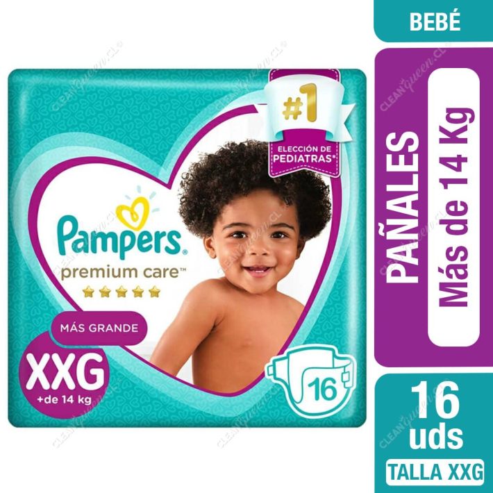 Pampers Premium Care XXG, 16 Unid