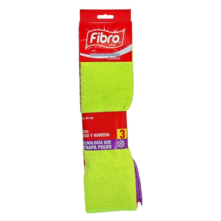 paño multiuso microfibra 3un
