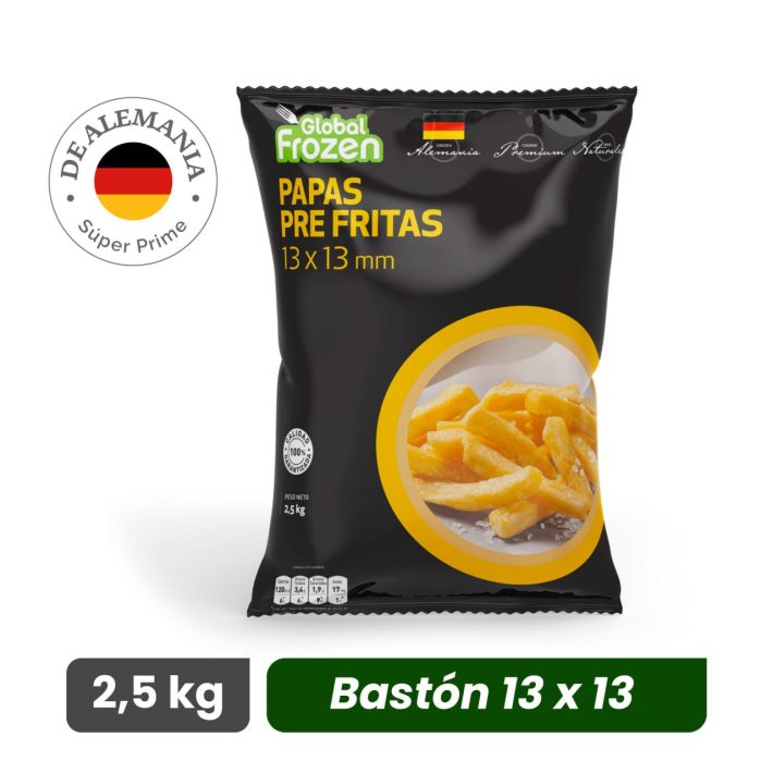 Papa Prefrita 2,5 Kg. Global Frozen 13x13mm