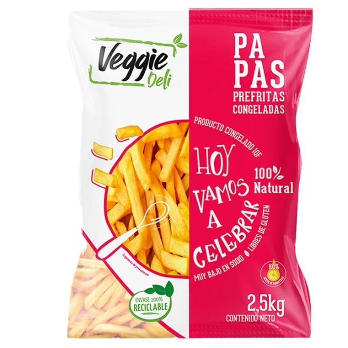 Papa prefritas veggie 13X13