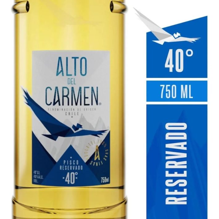 PISCO ALTO DEL CARMEN 40° RESERVADO 750CC AZUL