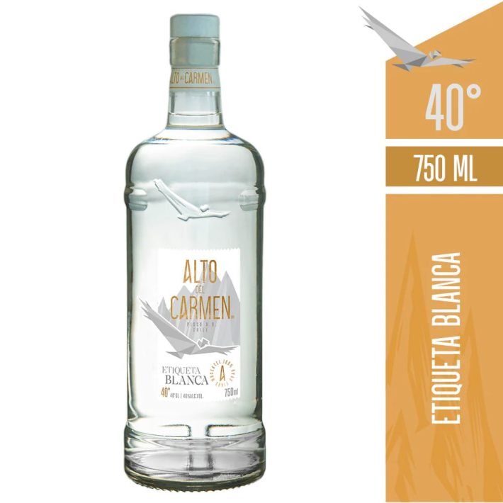 PISCO ALTO DEL CARMEN ETIQ BLANCA 40° 750cc