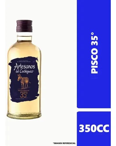 PISCO ARTESANOS DEL COCHIGUAZ 350 CC 35° PETACA