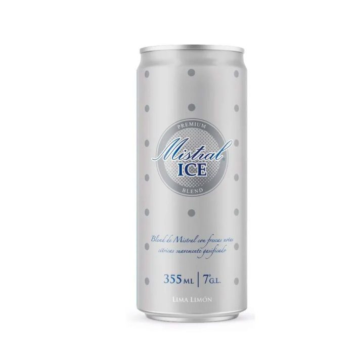 PISCO MISTRAL ICE BLEND LATA 355 CC 7°