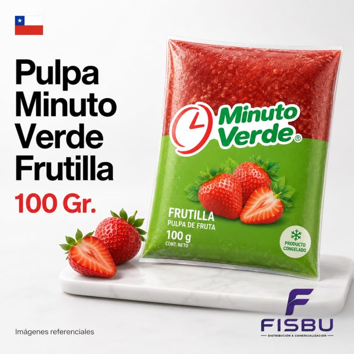 Pulpa 100 Gr.Minuto Verde Frutilla