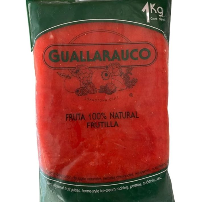 Pulpa de fruta de frutilla guallarauco 1kg