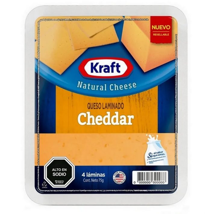 Queso Cheddar 75 Gr. Kraft