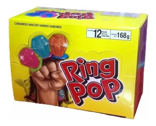 Ring Pop 12 u. Caja